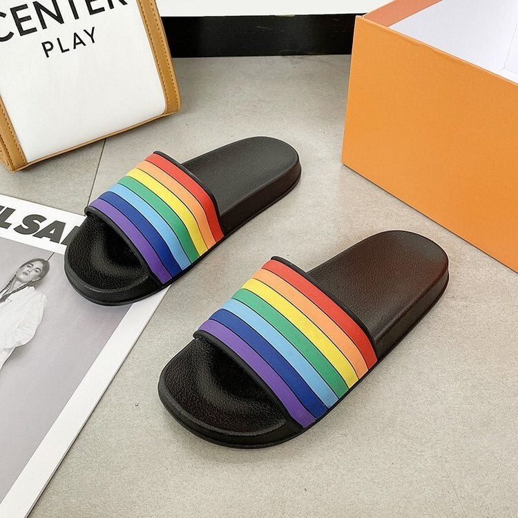 Rainbow Flat Sleepers Sandals