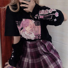 Japanese E Girl Anime T-Shirt