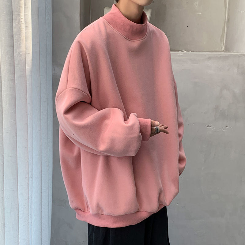 Korean Fashion Stand-up Collar Pastel Sweatshirt