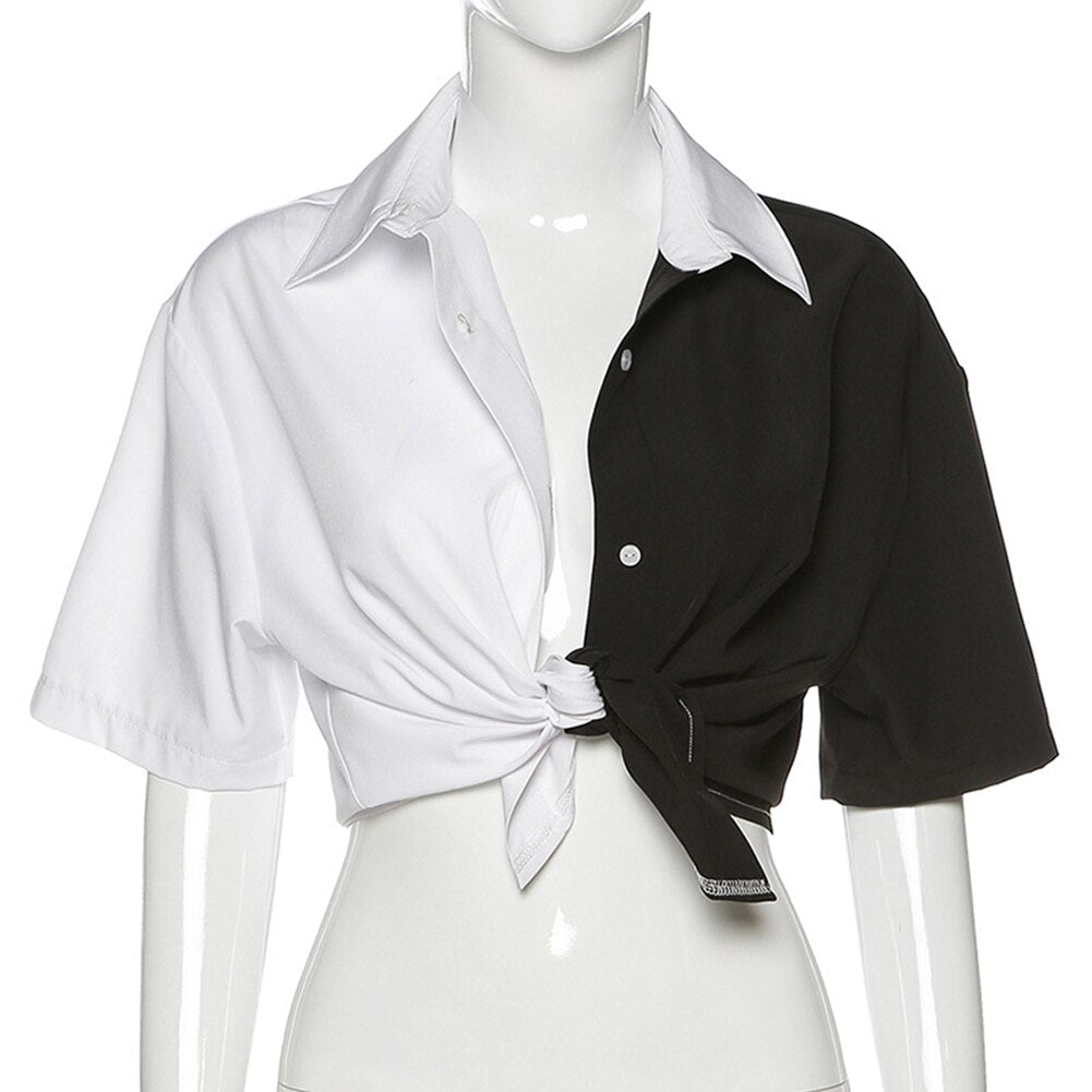 Black & White Women Blouse