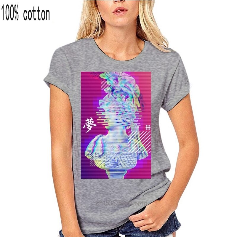 Julius Caesar Statue Vaporwave Women T-Shirt