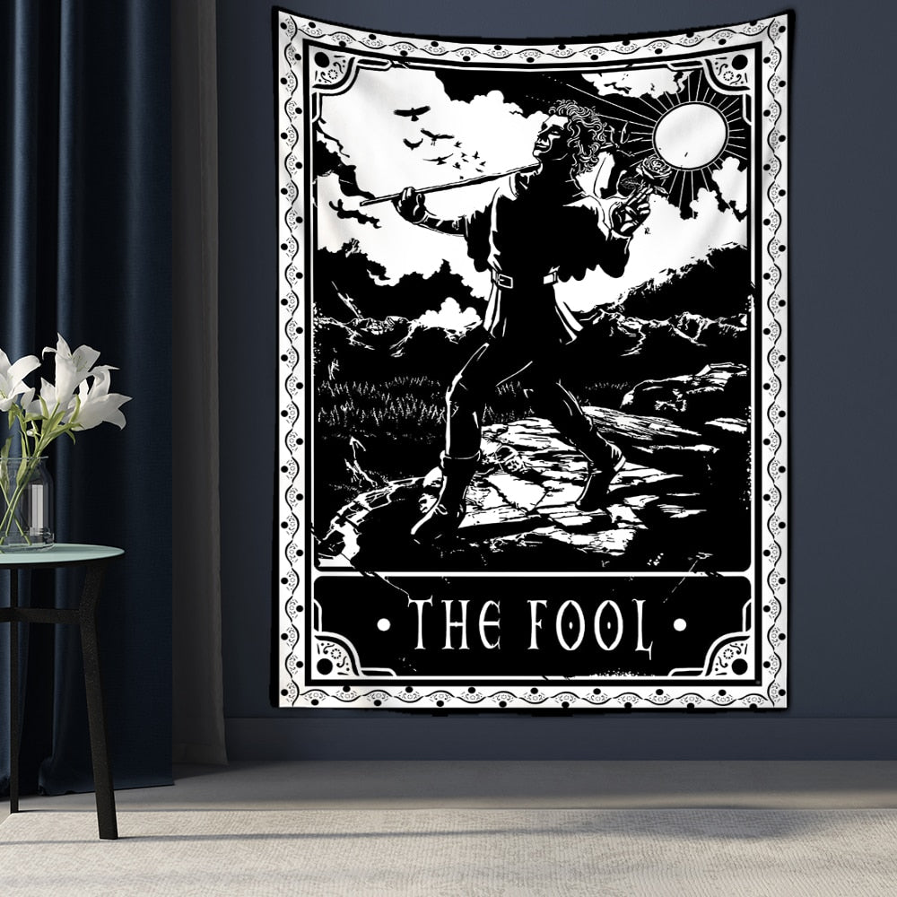 Hanging Astrology Tarot Card Tapestry Wall