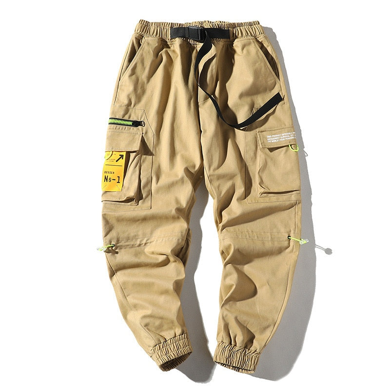 Urban Men Trousers Multi-Pocket Pants