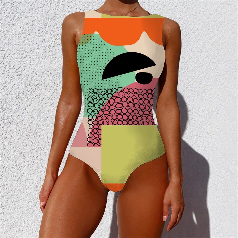 Bandage High Waist Swimsuit