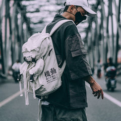 Hip Hop Vintage Ribbon Korean Backpacks