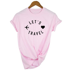 Let's Travel Airplane Traveling T-shirt