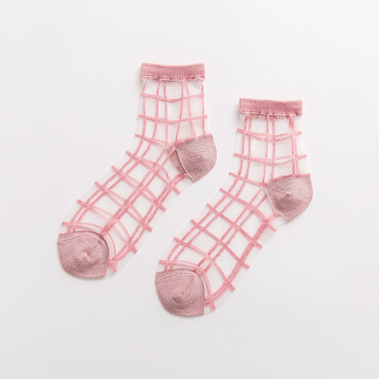 Transparent Glass Silk Socks