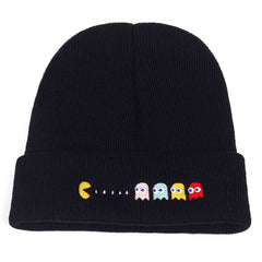 Pac-Man Knitted Embroidered Beanie