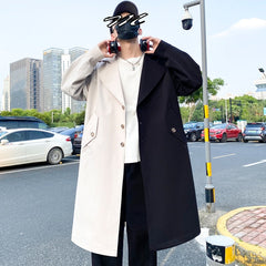 Korean Style Oversize Black & White Coat