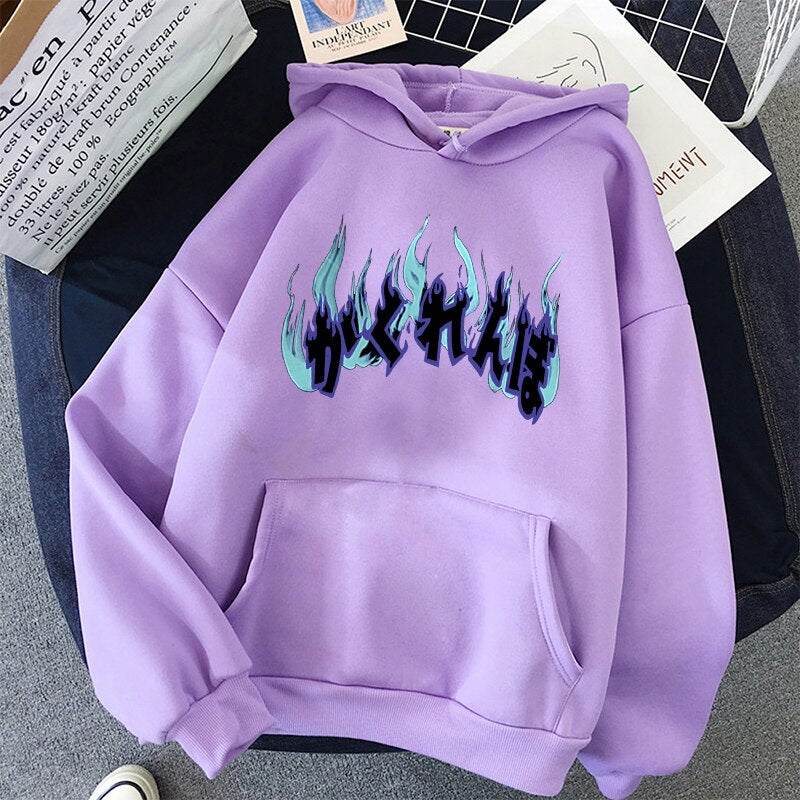 Dark Style Letters Japanese Oversize Hoodie