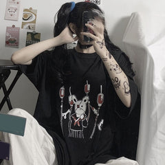 Harajuku Gothic Grunge Bunny T-Shirt