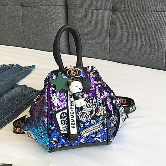 Cute Multifunction Sequins Backpack