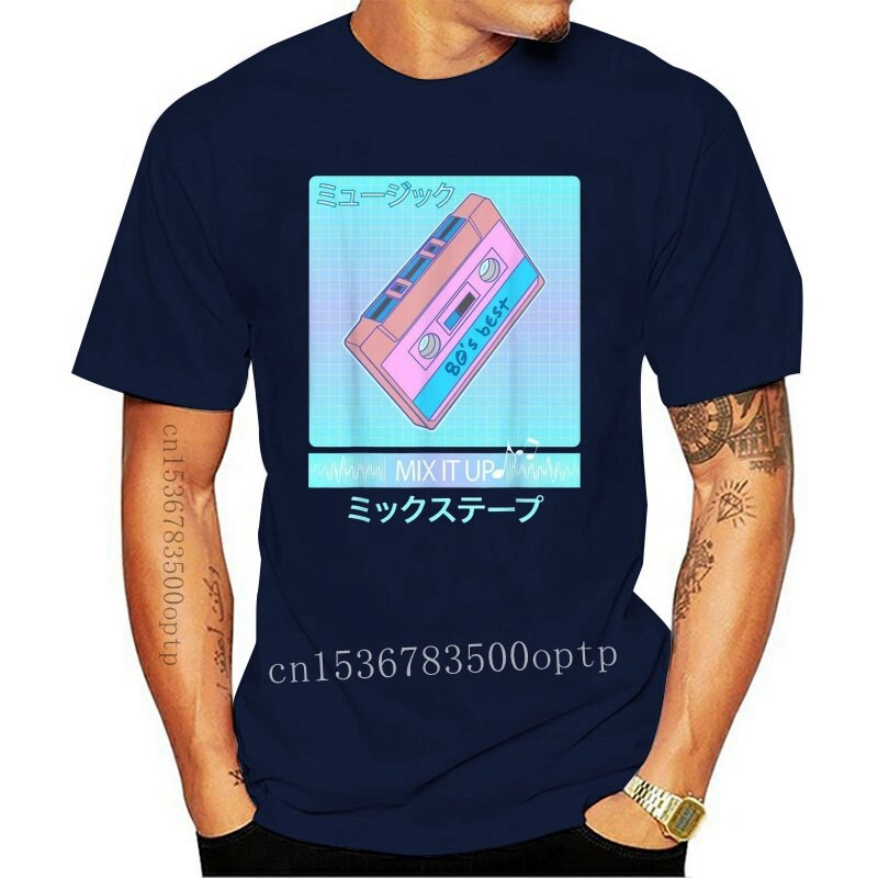 Mix Tape 90'S Japanese Aesthetic Vaporwave Men T-Shirt