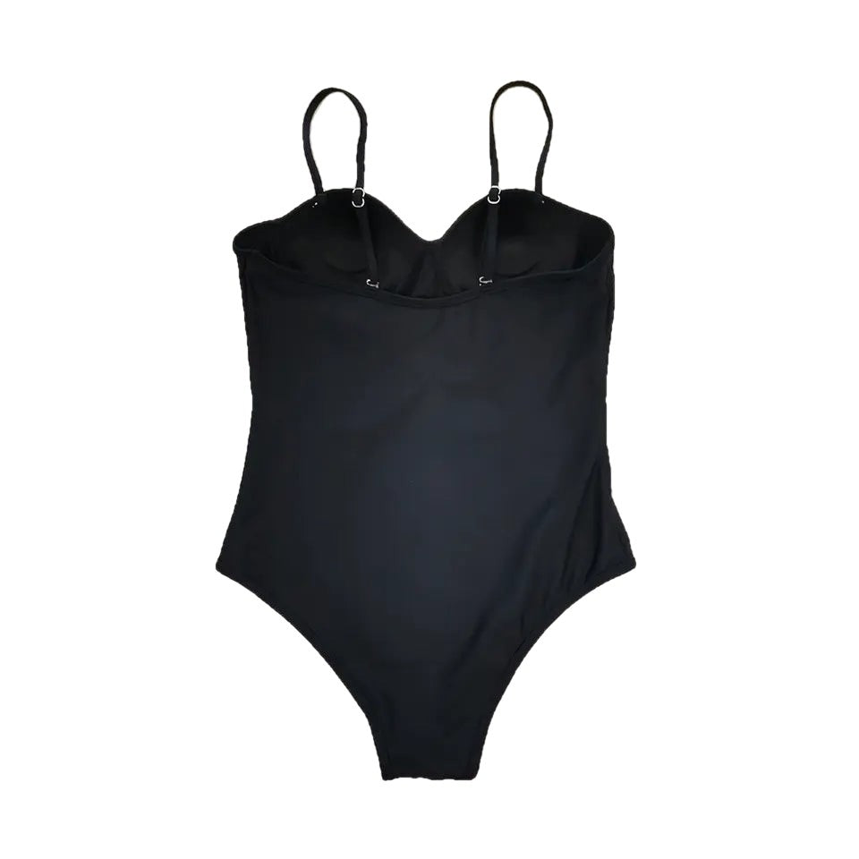 Black Aesthetic Push Up Monokini