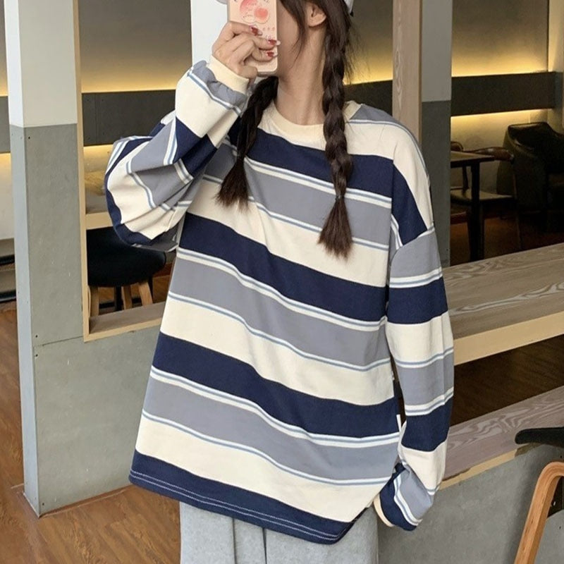 Rainbow Striped Harajuku Sweater