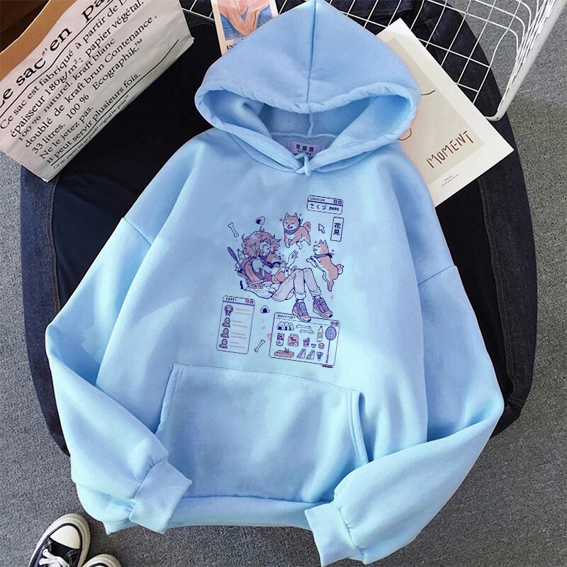 Dog Girl Kawaii Hoodie