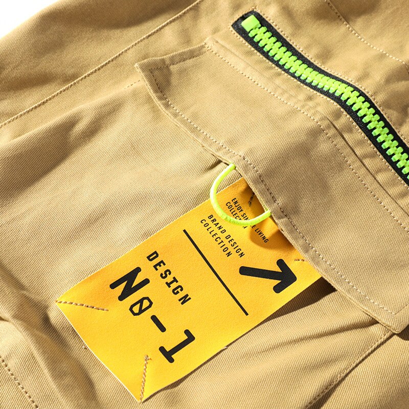 Urban Men Trousers Multi-Pocket Pants