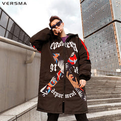 Japanese Harajuku Graffiti Print Coat