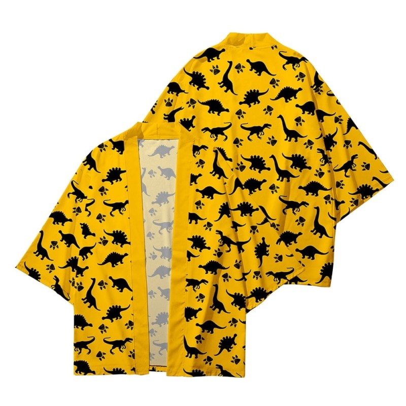 Dinosaur Cartoon Loose Kimono