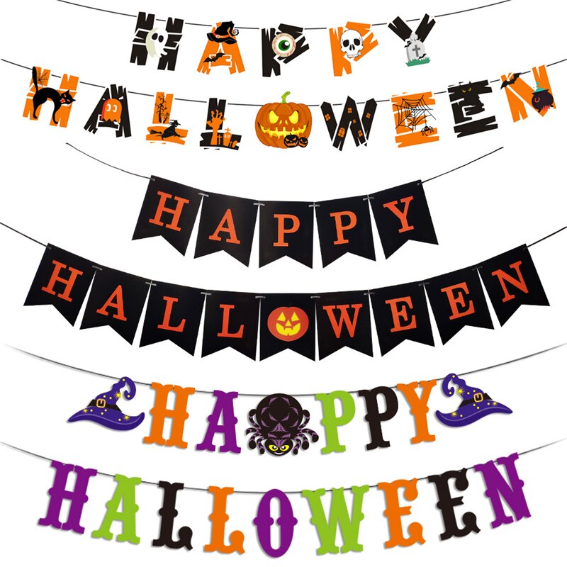 Happy Halloween Banner Decorations Halloween