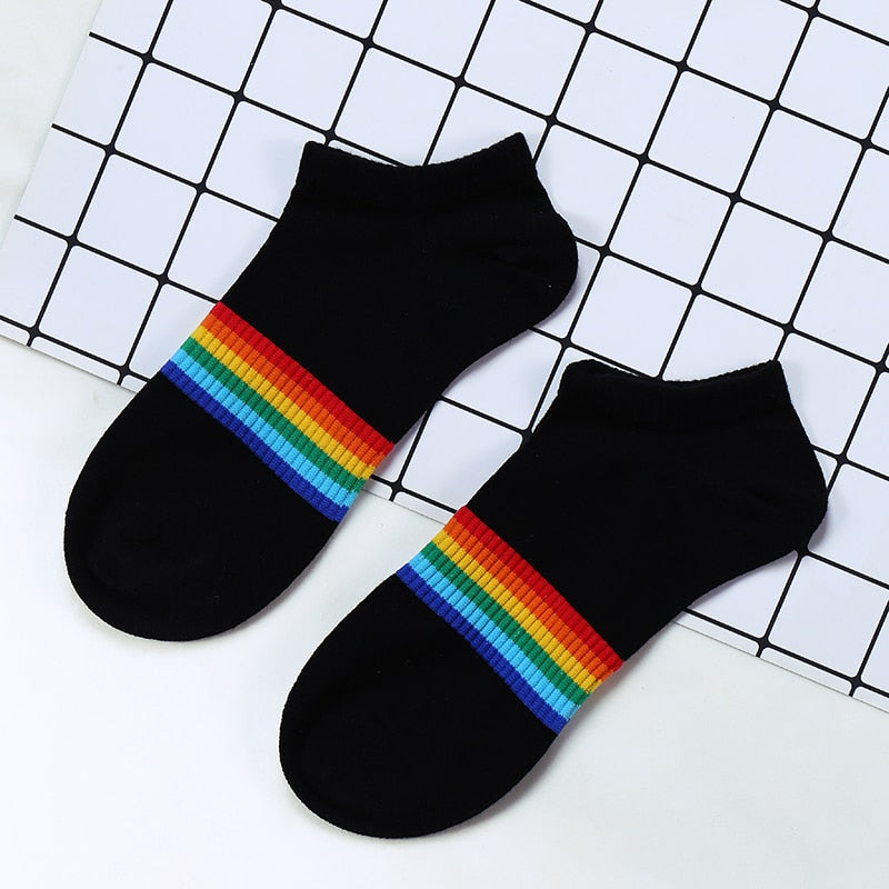 Colorful Stripes Cotton Socks