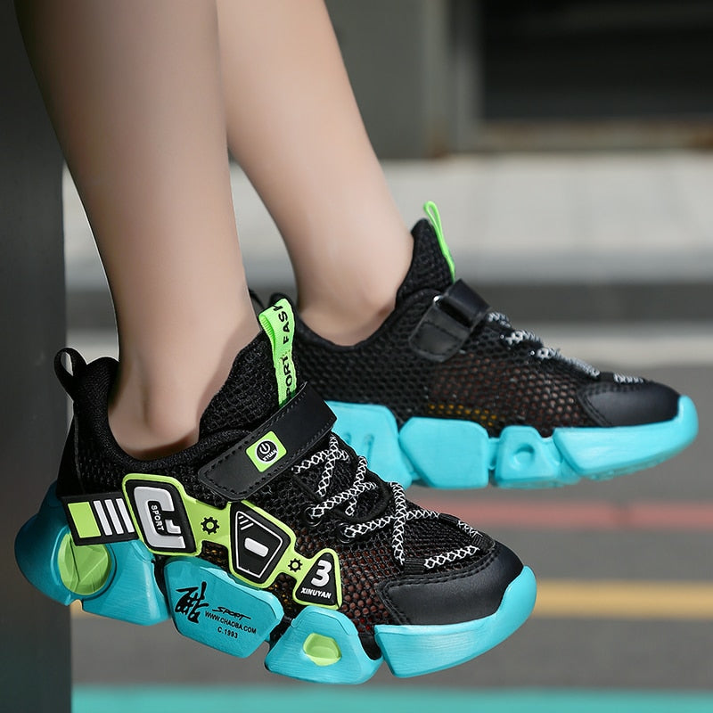 Breathable Fashion PU Leather Sneakers