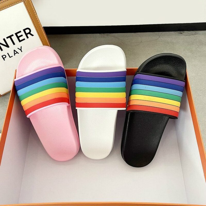 Rainbow Flat Sleepers Sandals