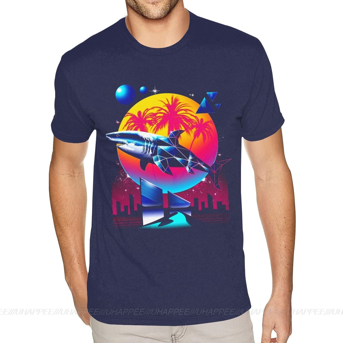 Aesthetic Shark Vaporwave T-Shirt