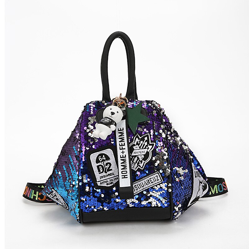 Cute Multifunction Sequins Backpack