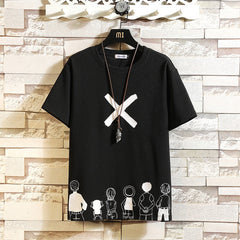 Casual Letters X O-Neck T-Shirt