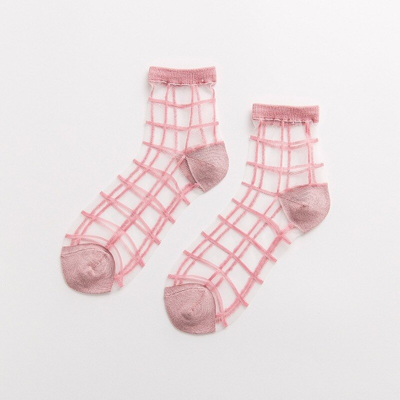 Transparent Glass Silk Socks