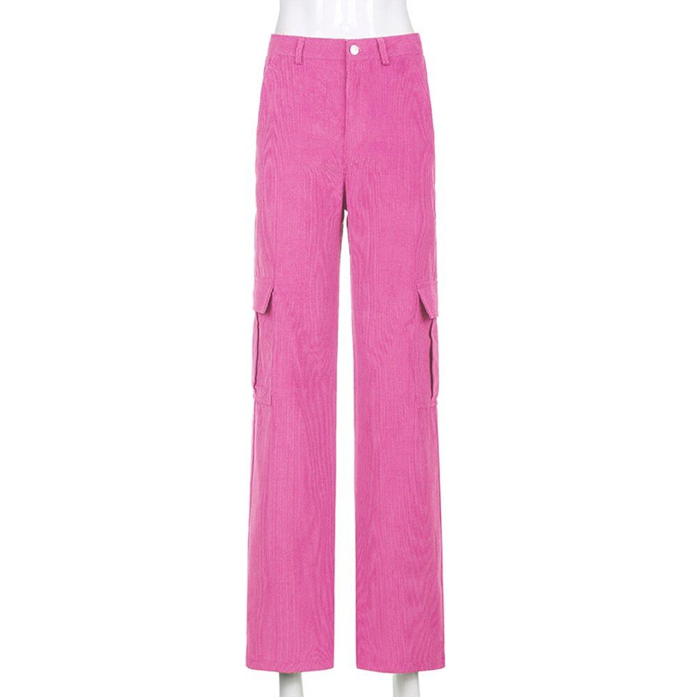 Big Pockets Wide Leg Trousers