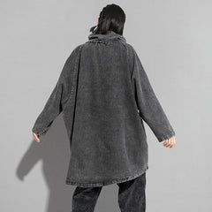 Grey Demin Loose Fit Oversize