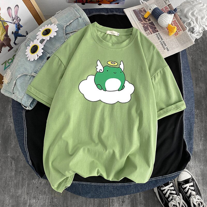 Kawaii Design Frog Angel T-shirt