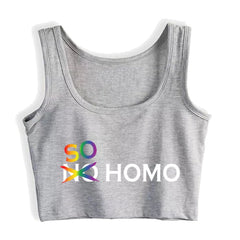 No Homo LGBTQ2S+ Tank Crop Top