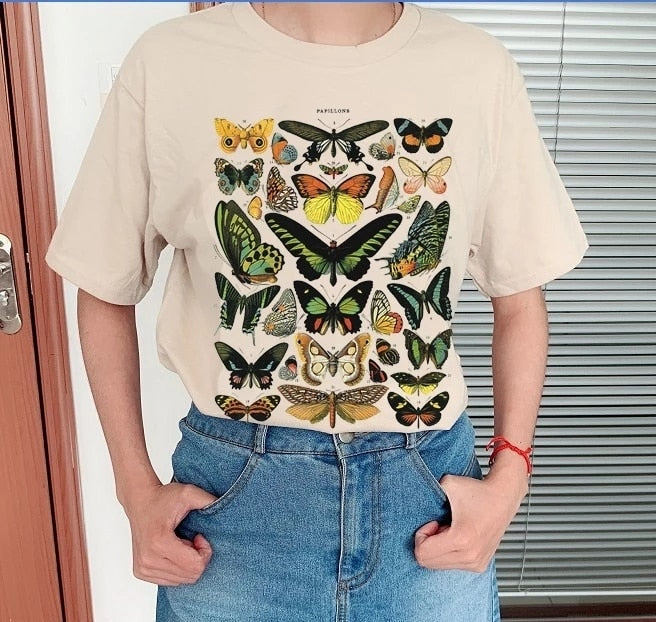 Different Color Butterfly T-Shirt