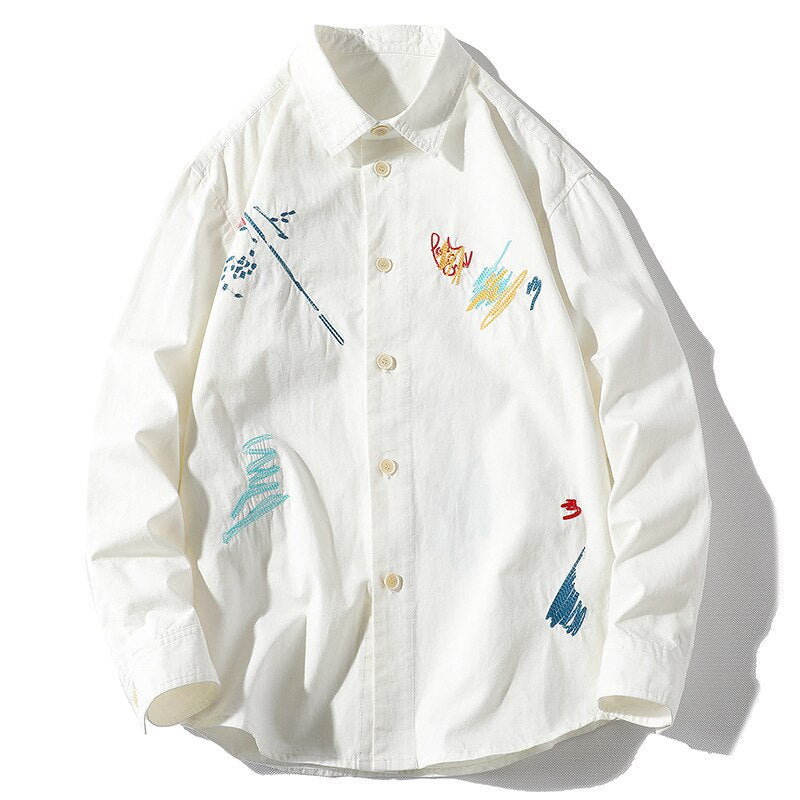 Large Embroidered Pattern Shirt