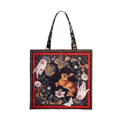 Rabbit And Butterfly Large Capacity Tote Bag