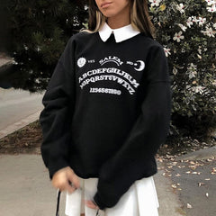 OUIJA Salem Grunge Gothic Sweatshirt