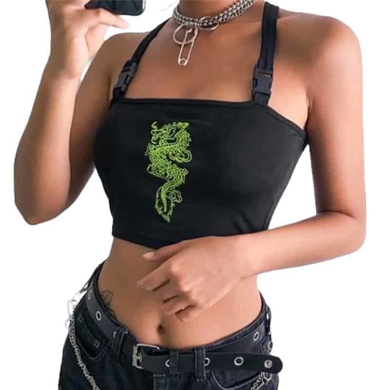 Aesthetic Dragon  Crop Top