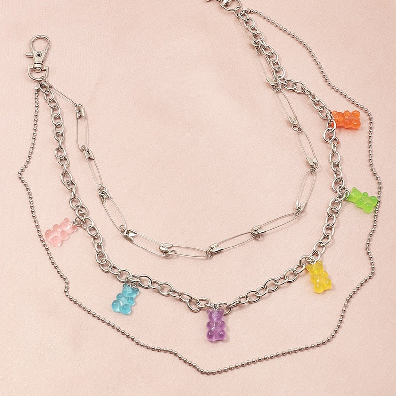 Cute Gummy Bear Belt Waist Chain