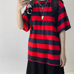 Oversize Striped Colors T-Shirt Long Sleeve