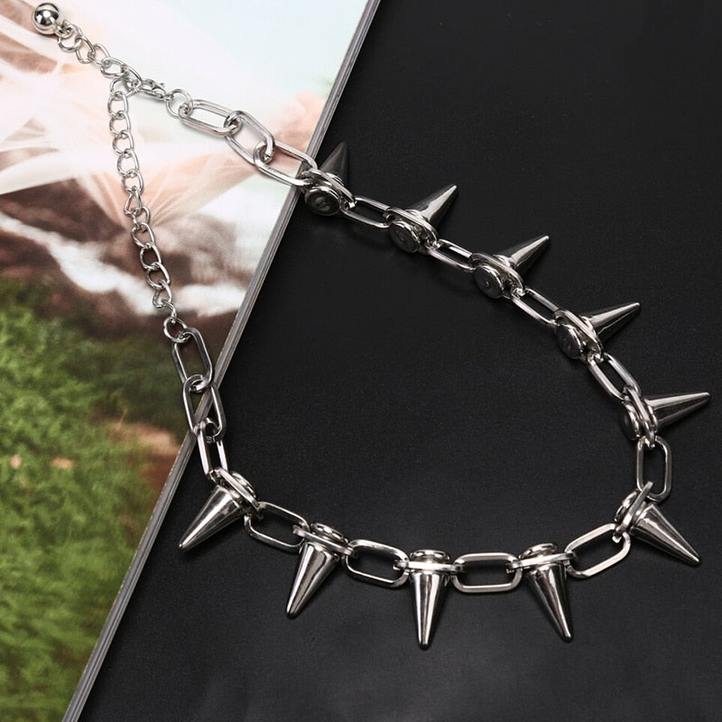 Chokers Punk Goth Spike Necklace