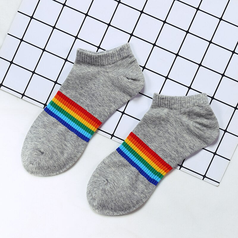 Colorful Stripes Cotton Socks