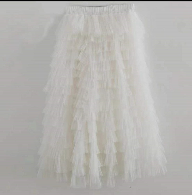 Ruffled Mesh Tutu Skirts