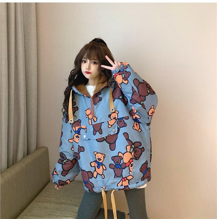 Bears Oversized Loose Hoodie