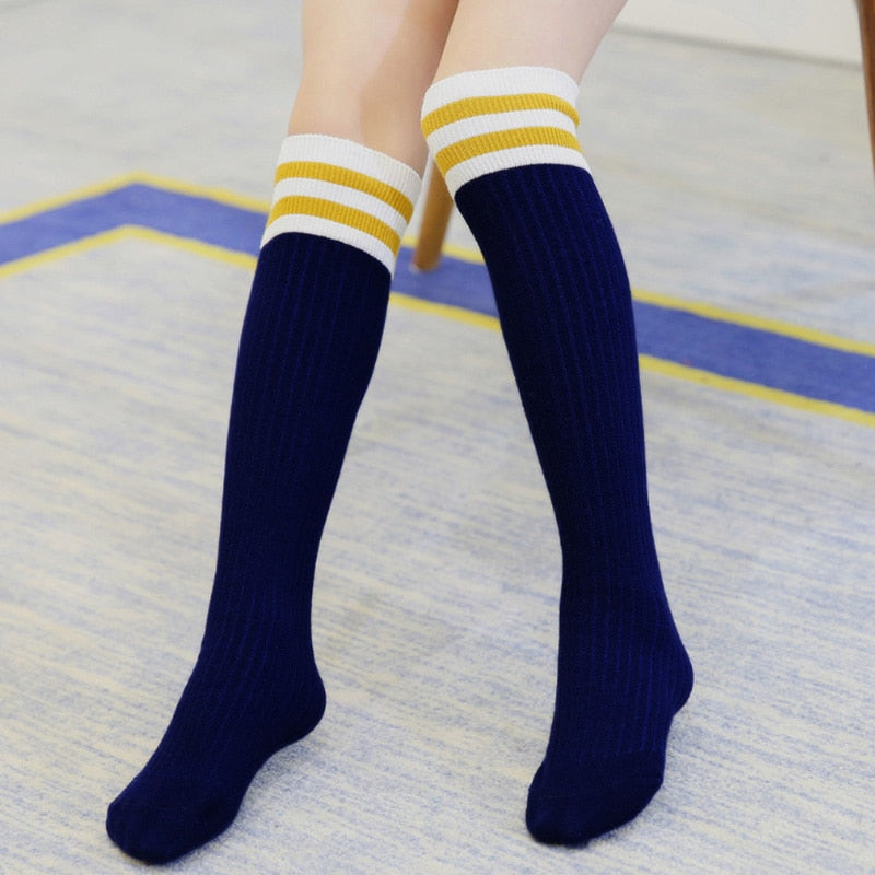 Stripe Up Knee High Socks