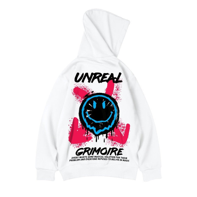 Unreal Smiley Face Oversize Hoodie