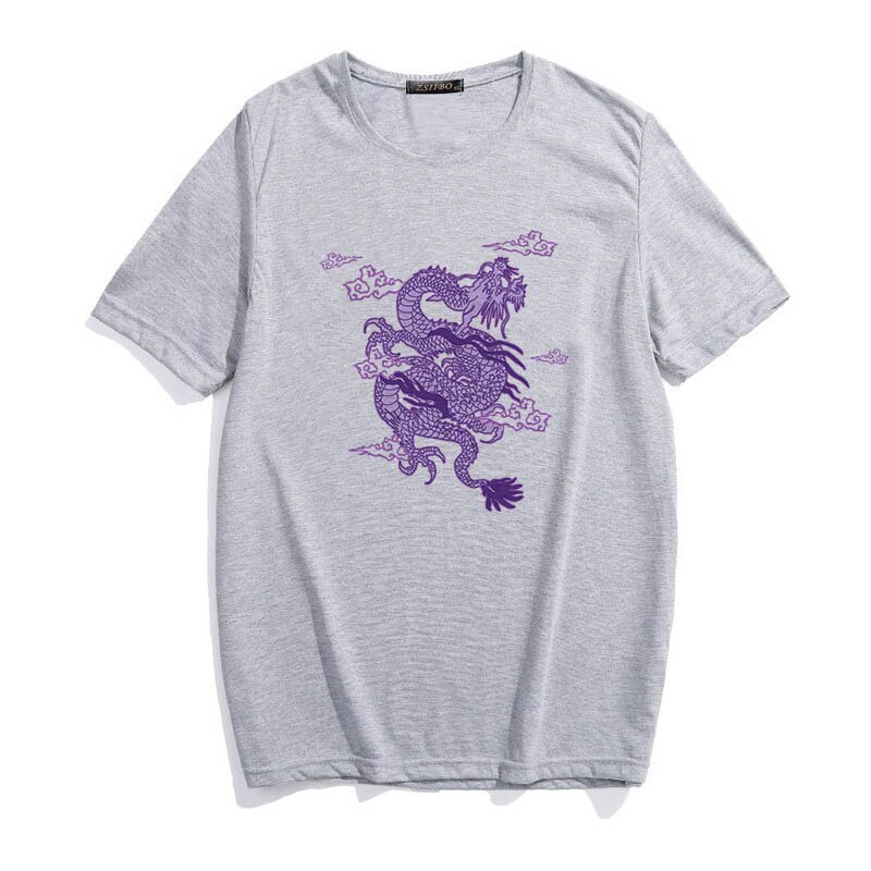 Harajuku Chinese Dragon Loose T-shirt