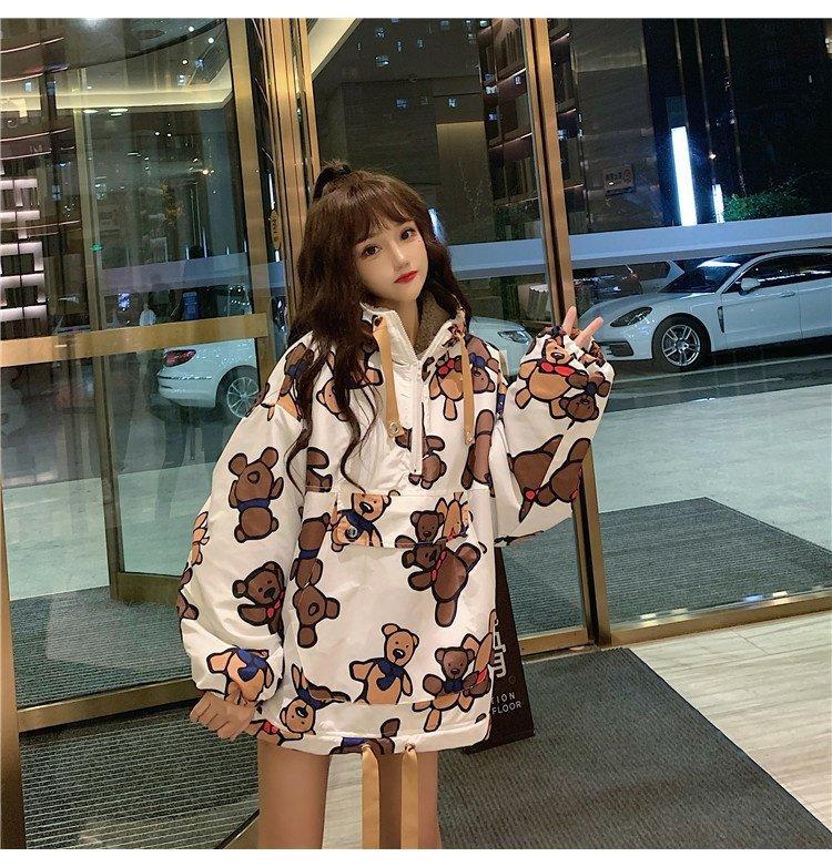 Bears Oversized Loose Hoodie